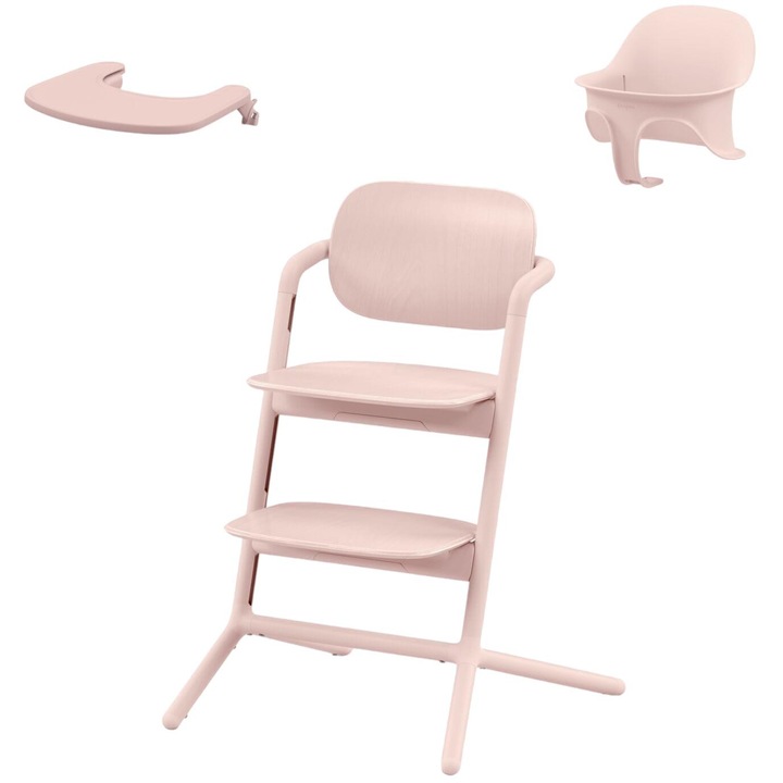 Cybex Lemo 2 3 az 1-ben baba etetőszék készlet, ergonomikus, állítható, rózsaszín