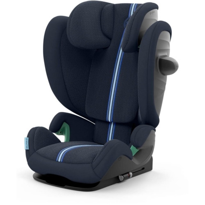 Столче за кола, Cybex, Solution G i-Fix, Регулируемо, LSP странична защита, 15-50 кг, Тъмно синьо