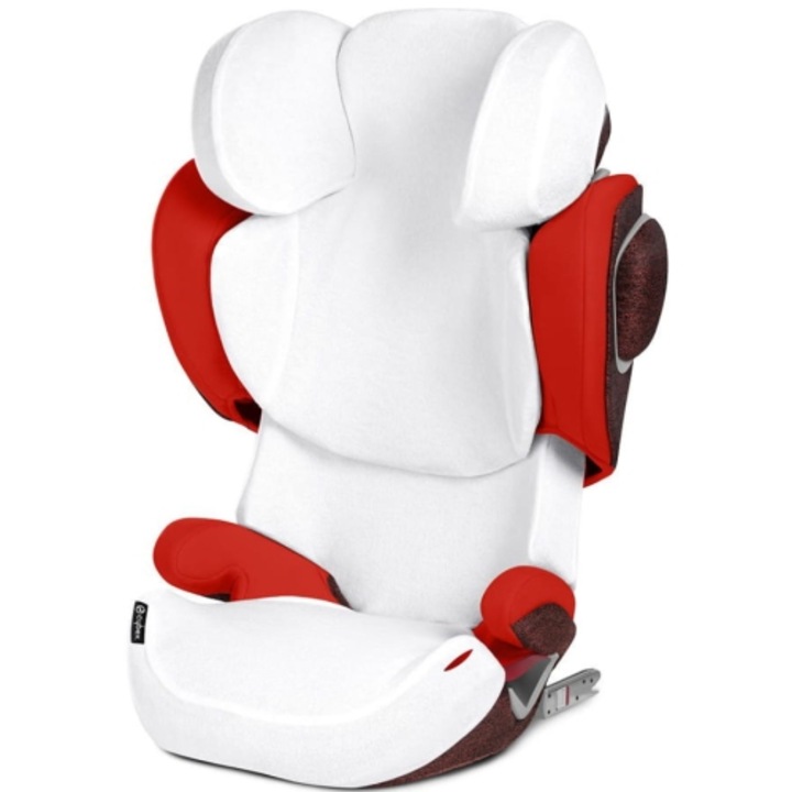 Husa pentru scaun auto, Cybex, Bumbac, Ab/Rosu