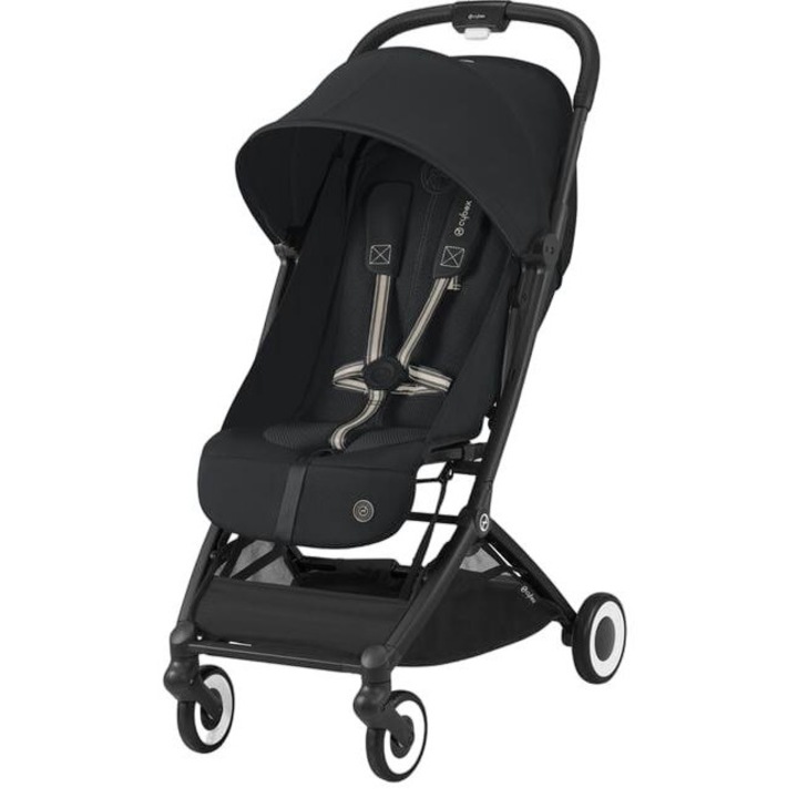 Carucior Cybex Orfeo, negru, Pliabil, Protectie UV, 15.5x47.5x52.5cm