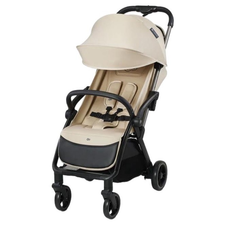 KinderKraft Apino babakocsi, összehajtható, állítható háttámla, forgatható kerekek, bézs, 24 kg-ig