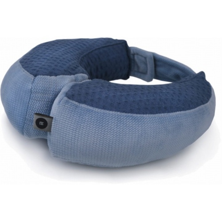 Детска възглавница за път, Rollersy, стабилизатори, син деним, 30 см, 2-6 години