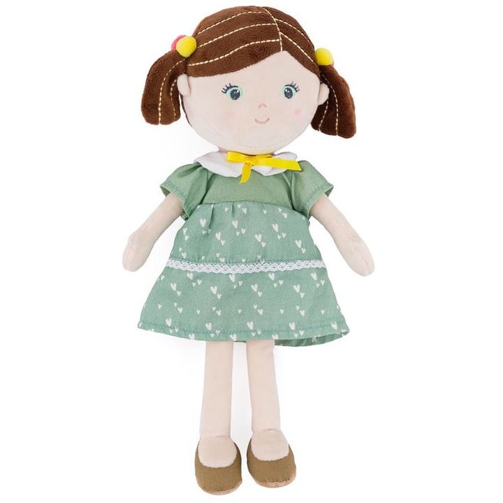 Плюшена кукла Petite&Mars Hannah, зелена, 35 см