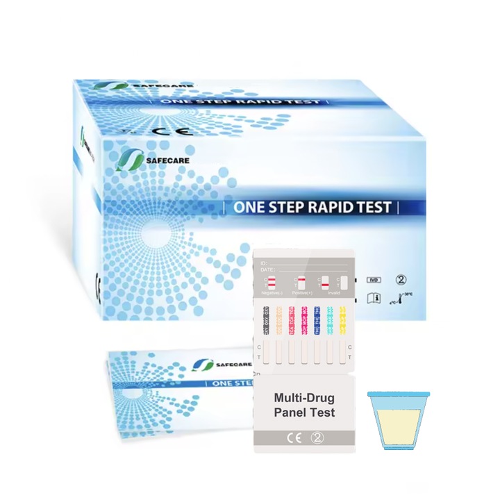 Test rapid multi-drog (urina)-8 parametri, 1 test/Kit