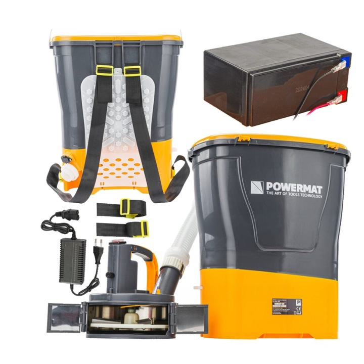 Semanatoare electrica pe acumulator, capacitate 20 litri, Powermat