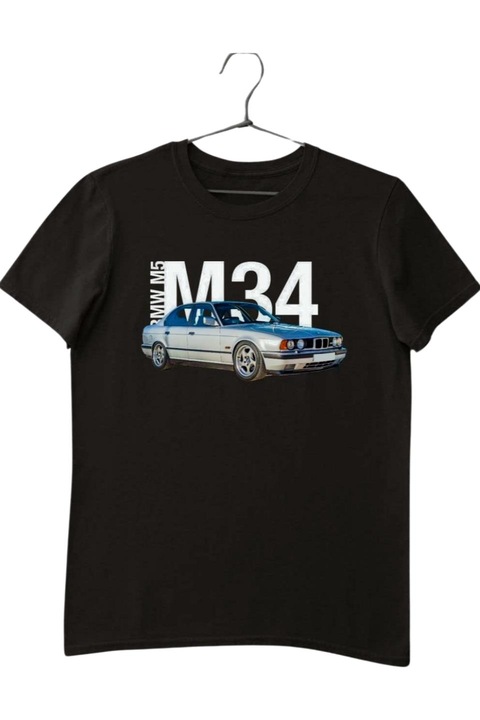 Bmw M5 E34 férfi póló, fekete, XL