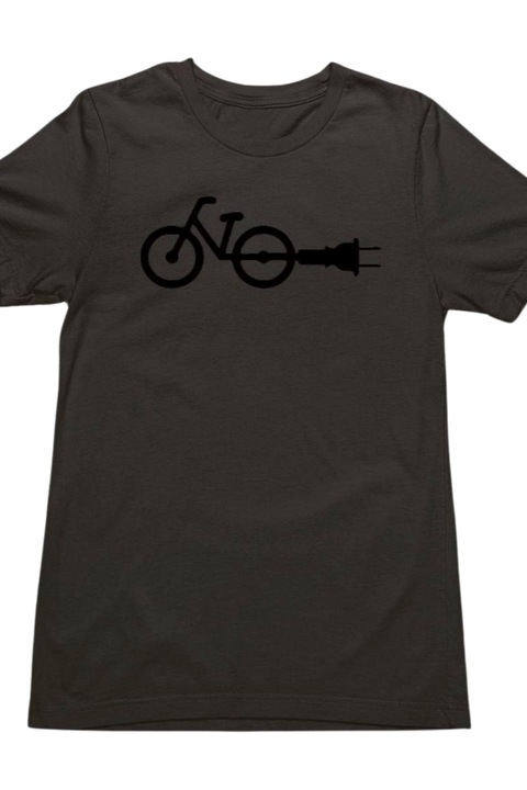 Tricou pentru barbati, Pólóügynökség, Bumbac, pentru bicicleta electrica, gri grafit, M
