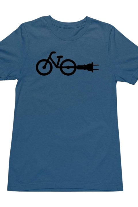 Tricou pentru barbati, Pólóügynökség, Bumbac, pentru bicicleta electrica, albastru deschis, 2XL