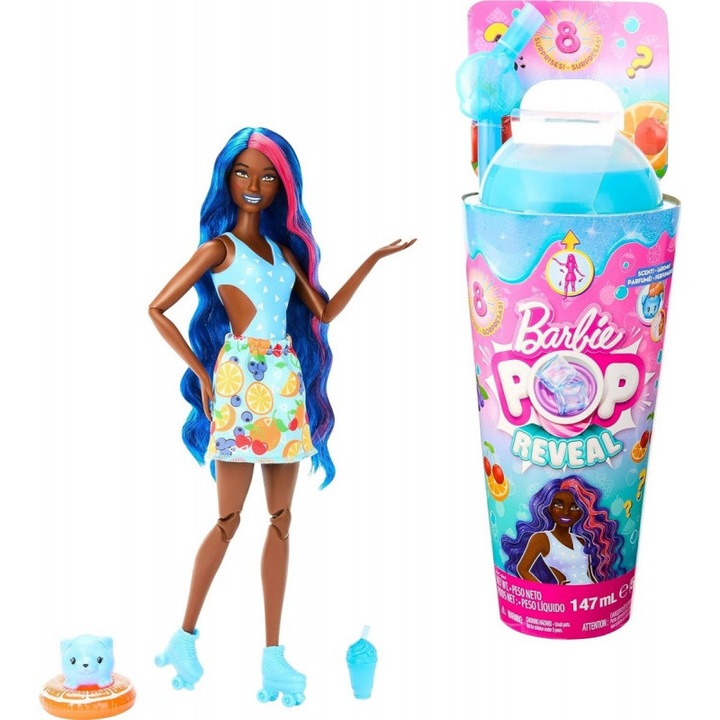 Кукла Barbie Pop Reveal, Mattel, променя цвета си във вода, препоръчва се от 3 години