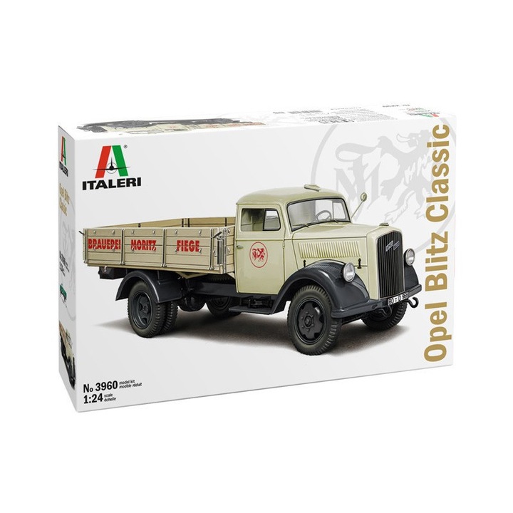 Italeri modellautó, Opel Blitz Classic Truck, összeszerelő és fényező készlet, 1/24