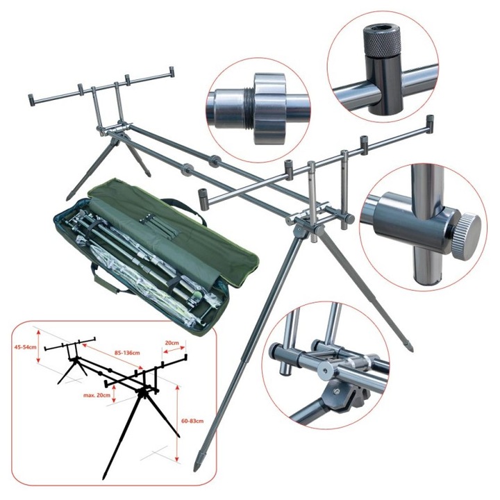 Rodpod baracuda pentru 4 lansete, model 03
