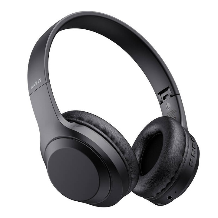 HAVIT H628BT fejhallgató, Bluetooth 5.1, összecsukható, fekete, 185x165x65mm