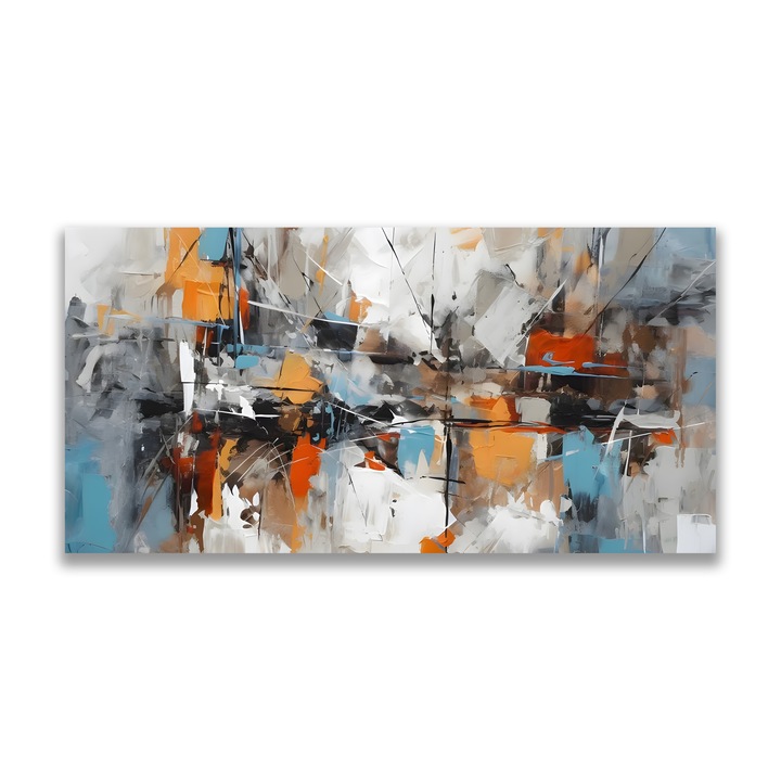 Картина на платно, LuxCanva® A1615, Танц на цветовете, 70 X 140 CM, 100% памучно платно 400g/m2, дървена рамка