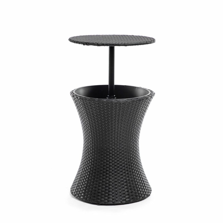 Kerti asztal, InnovaGoods, Polietilén, Fekete