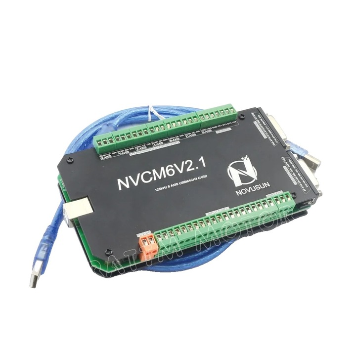 CNC контролер, 6 оси, 16 фотоелектрически входно/изходни порта, 0-10V, 12-32VDC