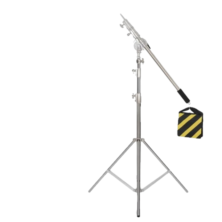 Suport de lumina, kit din otel inoxidabil, tija telescopica extensibila