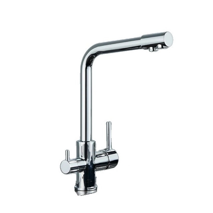 Szaniter csaptelep, sárgaréz, ezüst