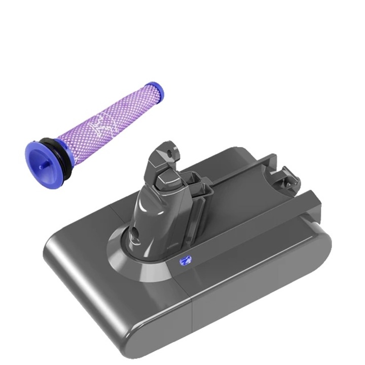 Baterie aspirator compatibila Dyson V6 6000mAh, 21.6V, negru