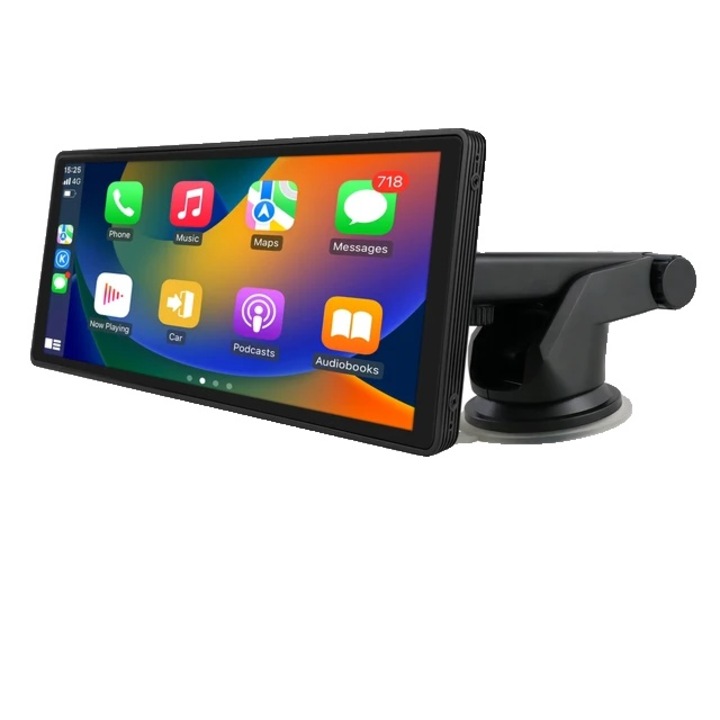 Мултимедиен плейър за кола, Въртящ се на 360° сензорен екран, Android Auto, Carplay, 10,26 инча