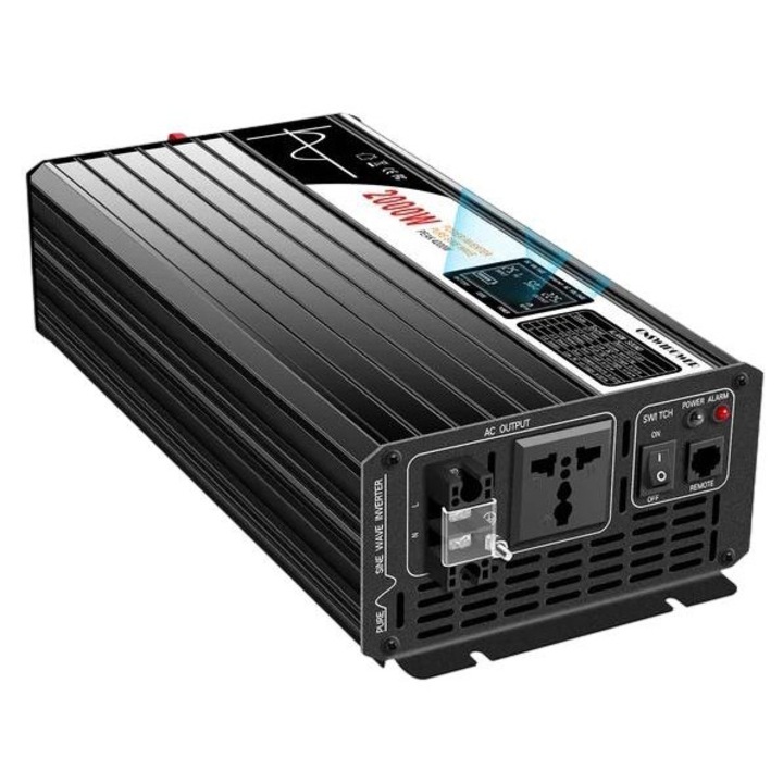 Tiszta szinuszos autó inverter, LCD képernyő, 2000W, 48V, 220-230V