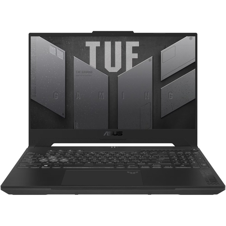Лаптоп ASUS TUF Gaming F15 FX507VI-LP063, FX507VI-LP063.8GB.250SSD, 15.6", Intel Core i7-13620H (10-ядрен), NVIDIA GeForce RTX 4070 (8GB GDDR6), 8 GB 4800 MHz DDR5, Сив