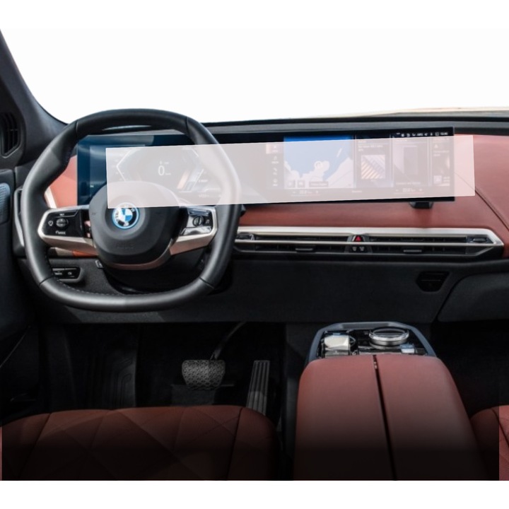 Защитно фолио Duragon Централна навигация и часовници BMW iX 2021+, от силикон