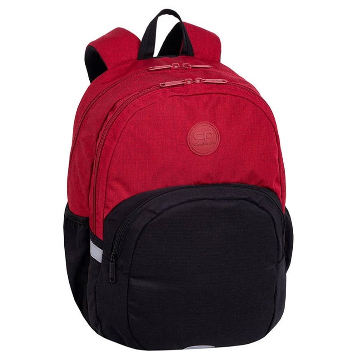 Rucsac de scoala CoolPack, Rider Burgundy / Negru, 31 x 43 x 19 cm, Multicolor
