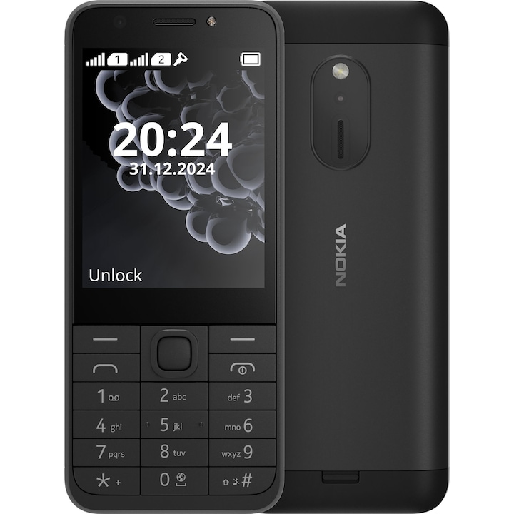 Смартфон Nokia 230 (2024), 8MB, 16MB, Black