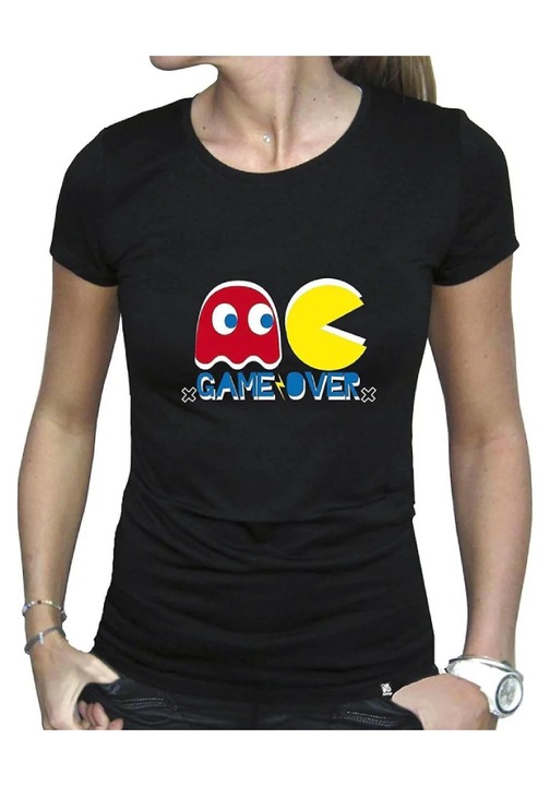 Tricou Dama Pac-Man Game Over