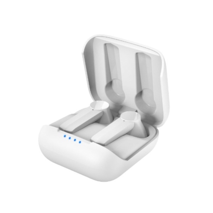 Bluetooth 5.2 vezeték nélküli fülhallgató, érintőképernyős, sport, fehér