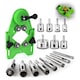 Set 16 accesorii fierestrau, Latauar, Otel/Pulbere de diamant, Pentru ceramica/sticla/gresie/portelan/marmura, 26.5×14.3cm, Verde/Argintiu