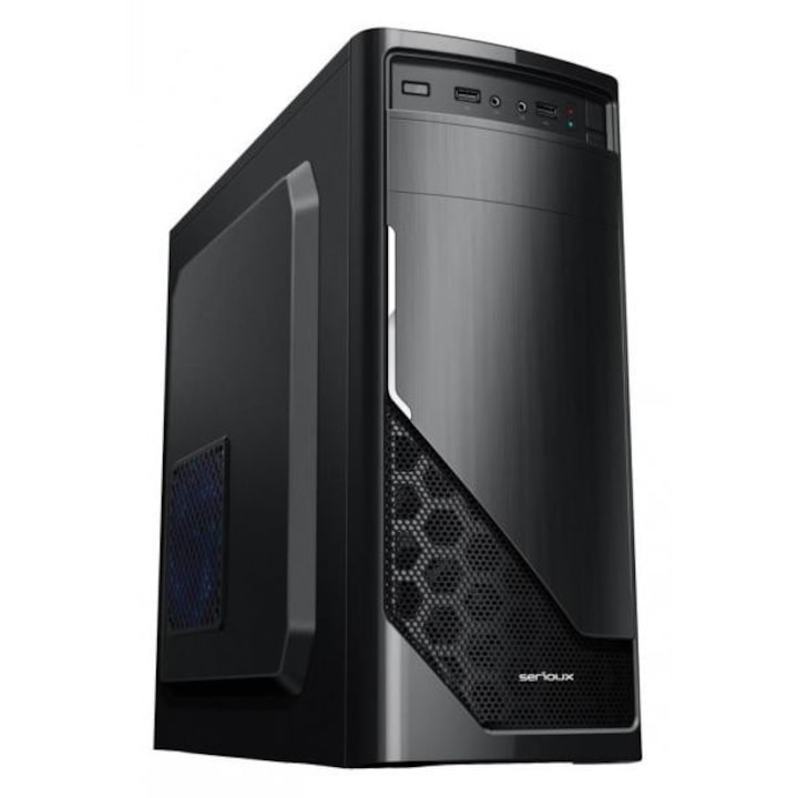 Sistem Desktop PC cu procesor Intel® Core™ i3-10100, 8GB DDR4, 512GB SSD M.2, Intel® UHD Graphics 630, Windows 11 Pro, Black