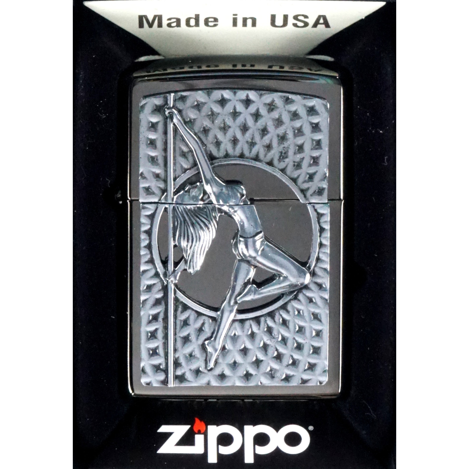Bricheta Zippo Dance Girl, design elegant, argintiu - eMAG.ro