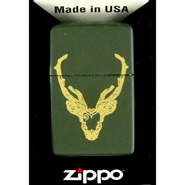 Bricheta Zippo Deer 2, Kaki/Galben