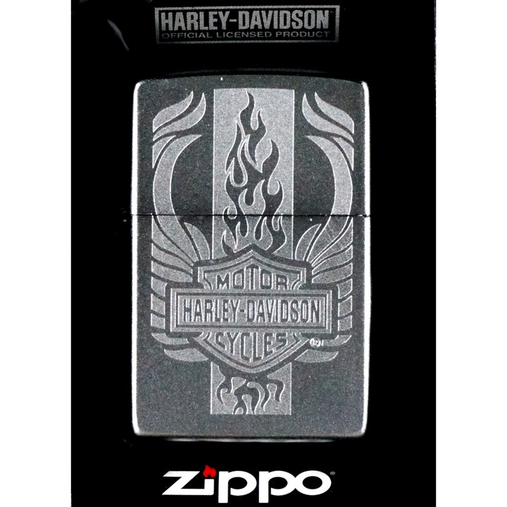 Bricheta Zippo Harley Davidson, cu garantie pe viata, in cutie cadou