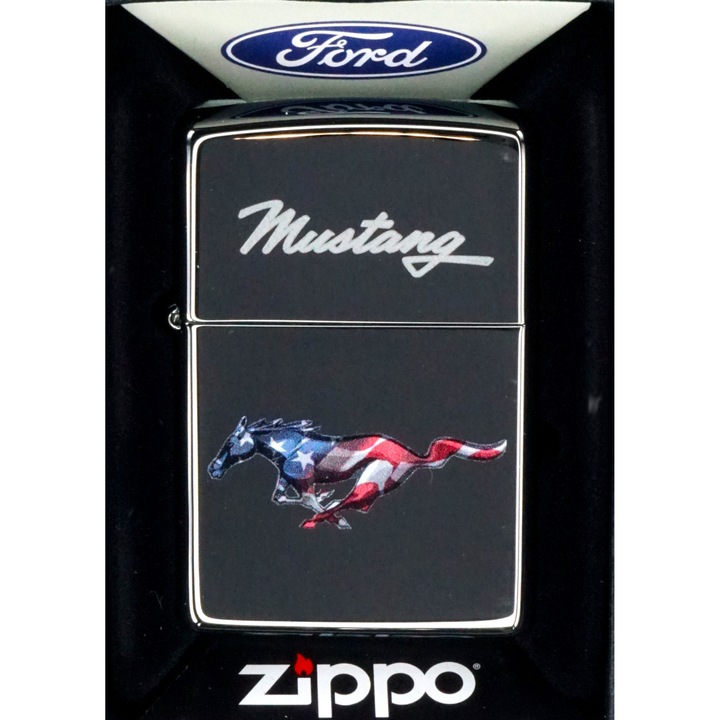 Bricheta Zippo Ford, cu cutie cadou, garantie pe viata