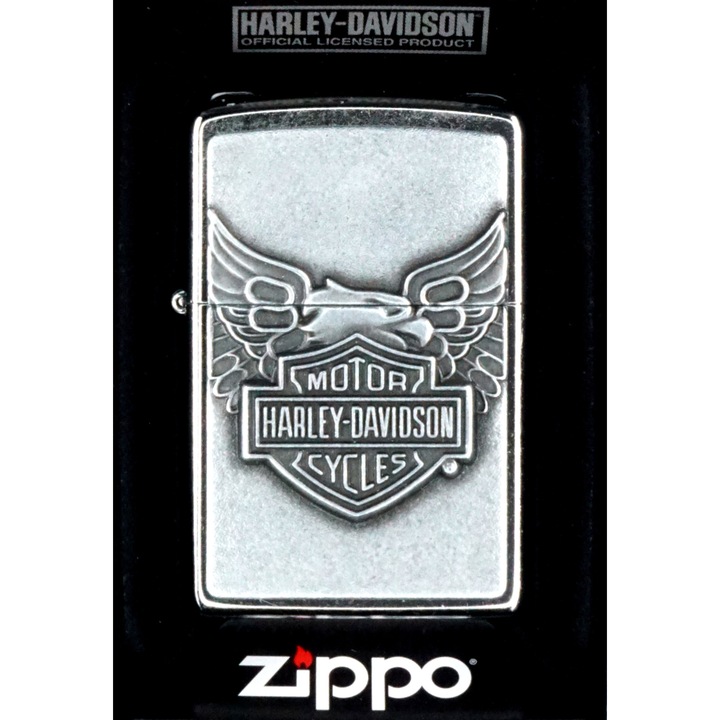 Bricheta Zippo Harley Davidson Iron Eagle, cu garantie pe viata, in cutie cadou