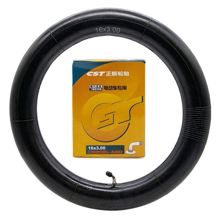 Camera 16x3.00 pentru scutere electrice, valva 90 grade