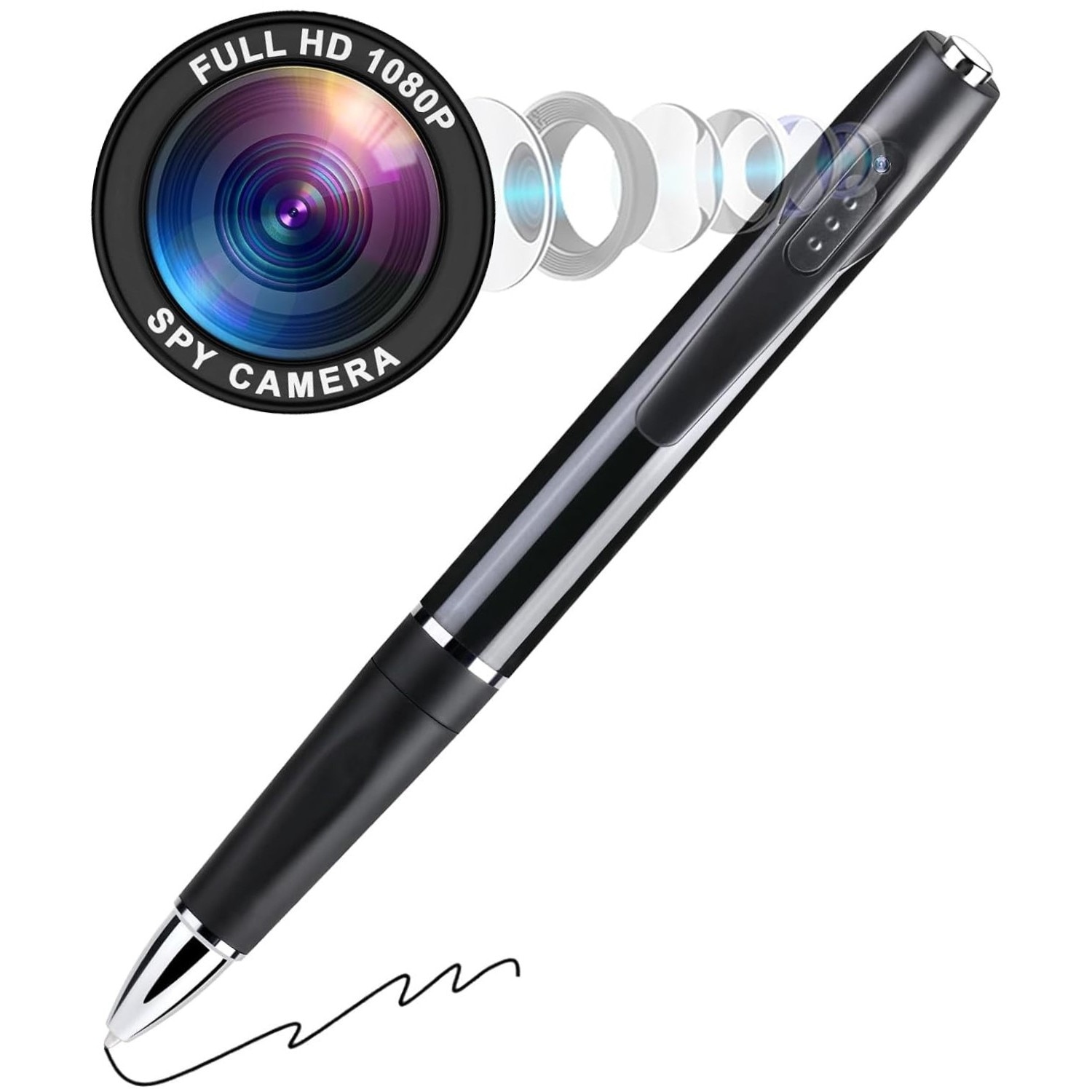 Pix Spion cu Camera 1080 Full HD si Microfon, Inregistrare Audio-Video ...