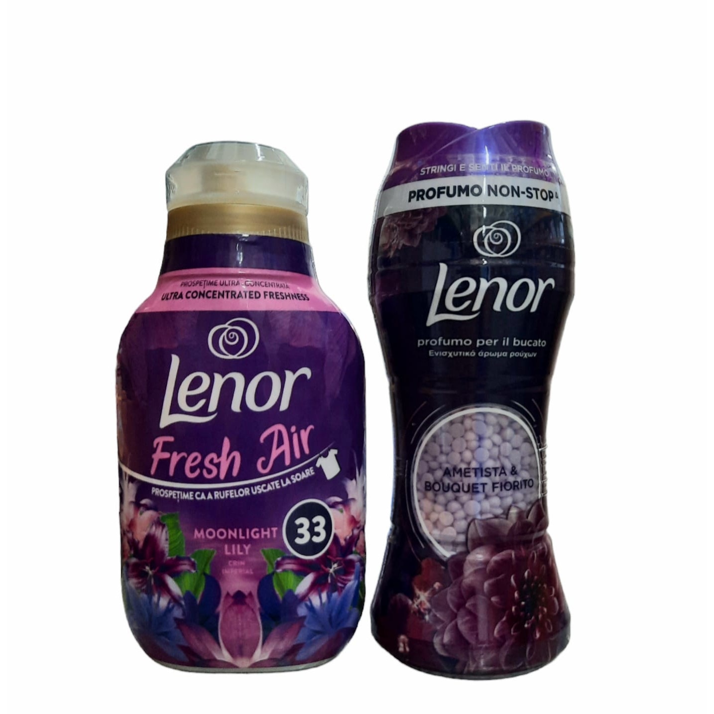 Set Balsam de rufe Lenor Fresh Air Moonlight Lily, 462 ml, 33