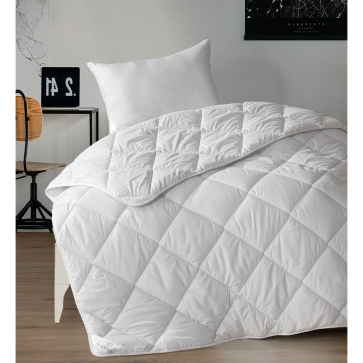 Pilota, Story Home, 100% bumbac, umpluta de fibre de silicon, 300gr/m2, 90x220 cm