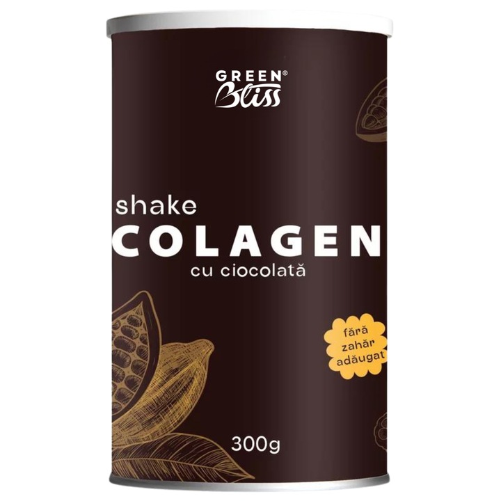 Colagen shake cu ciocolata, 300g, Green Bliss