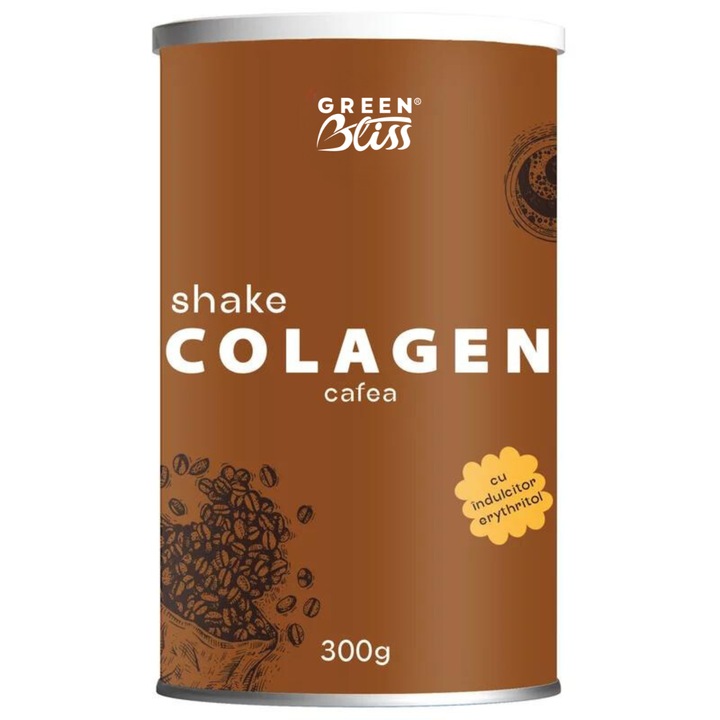 Colagen shake cu cafea, 300g, Green Bliss