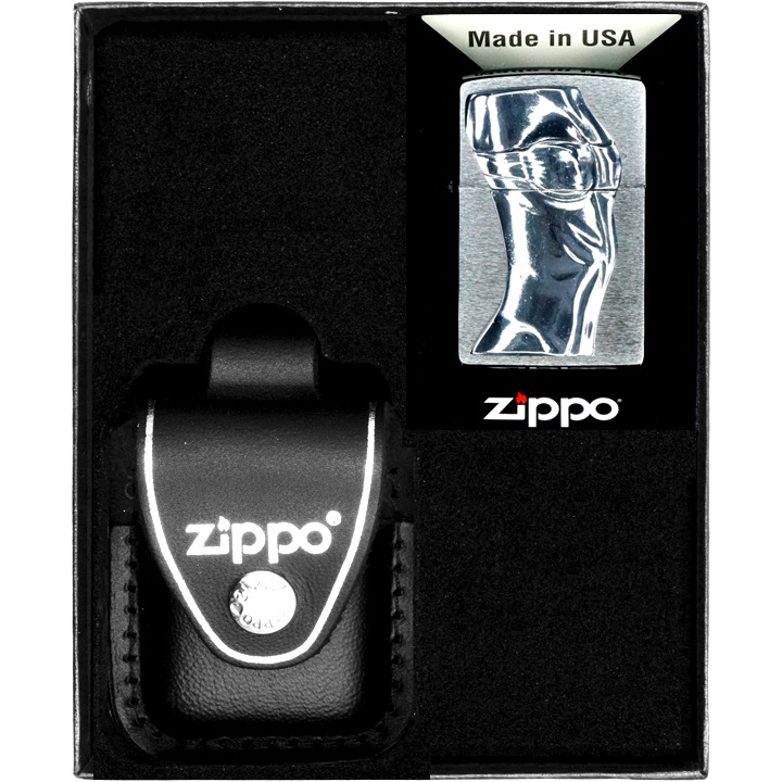 Set Bricheta Zippo Women Torso, Benzina, Pietre, Cutie Cadou, Rezistenta la Vant