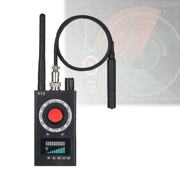 Detector Spy Devices Kamerák, mikrofonok, GPS lokátorok, felvevők, fekete