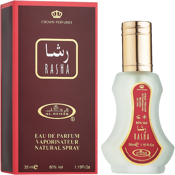 Al Rehab Rasha parfüm, női, virágos, keleti illat, 35 ml