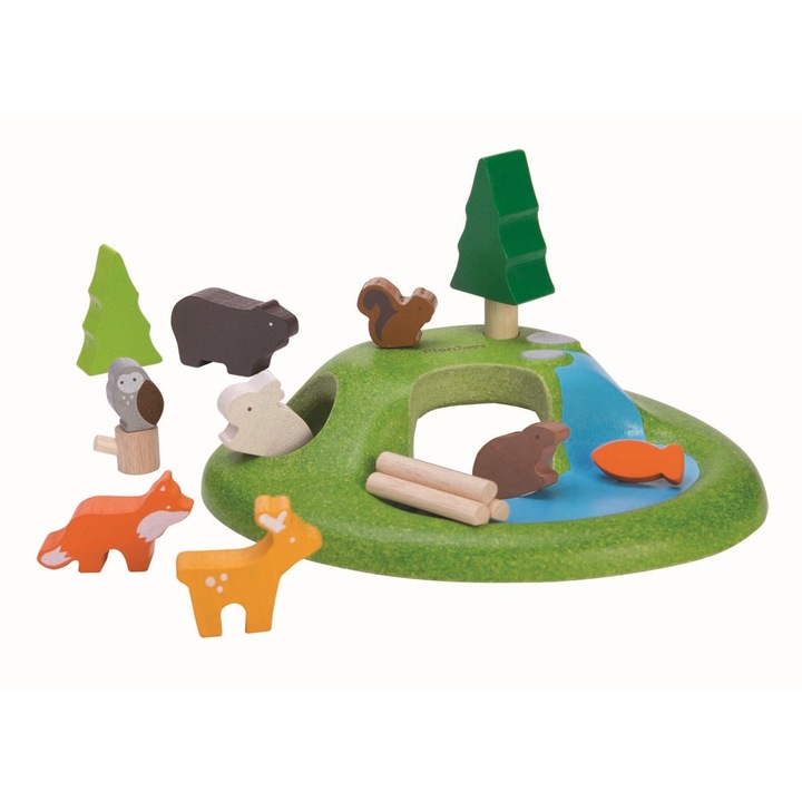 Joc de rol, 8 animalele in padure, Plan Toys