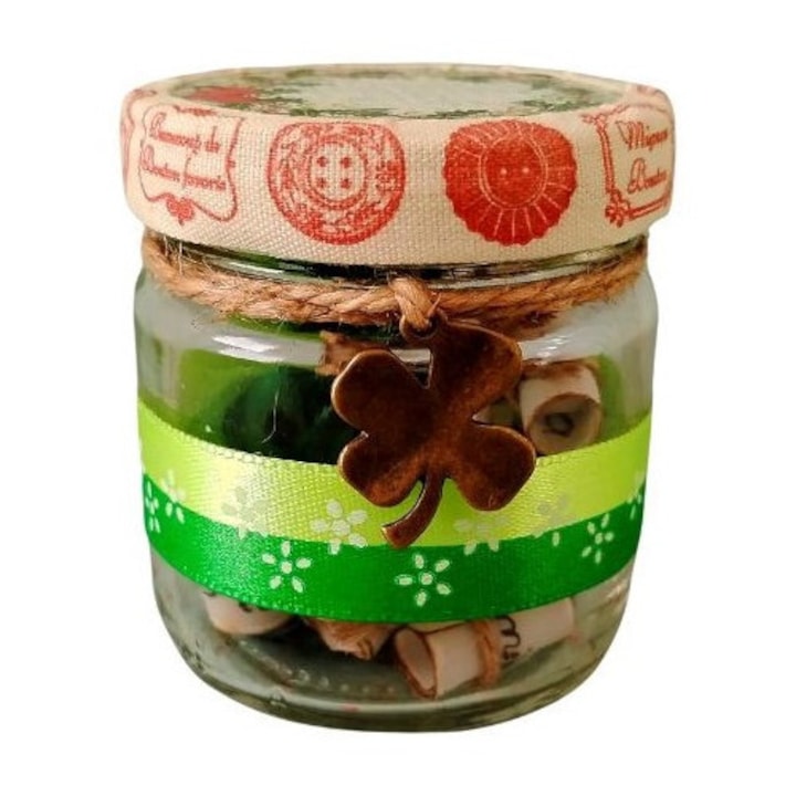 Scrisoare cadou handmade pentru iubita - tip puzzle in mini-borcan