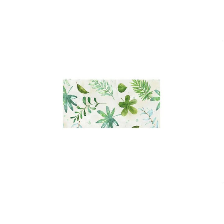 Set x5 Role Tapet 3D, autoadeziv/autocolant, AT PERFORMANCE®, spuma moale, design modern, pentru interior, usor de curatat, rezistent la apa, 68cmx2.8m, model frunze tropicale