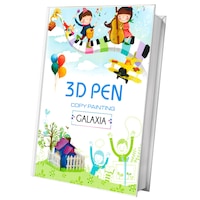 Carte de modele Galaxia® pentru creion 3D, 54 de proiecte, folie transparenta din PVC, dimensiunea cartii B5